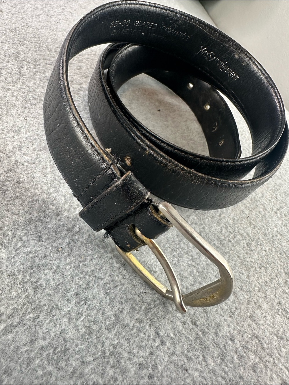 Vintage YSL Belt Mens Size 36 EU 90